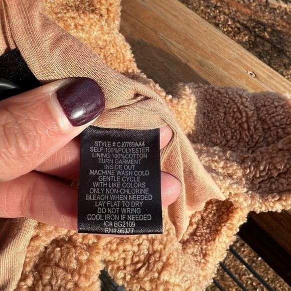 NWT Sanctuary x Revolve Harlow Sherpa Jacket Sz L Teddy Soft Plush - Picture 8 of 14